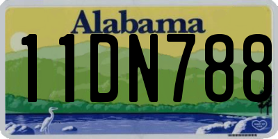AL license plate 11DN788