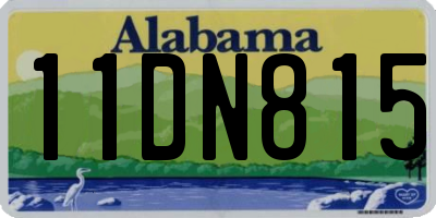 AL license plate 11DN815