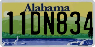 AL license plate 11DN834