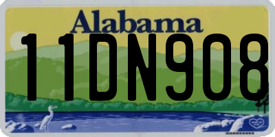AL license plate 11DN908