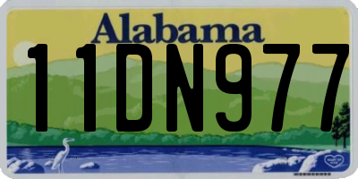 AL license plate 11DN977