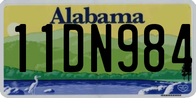 AL license plate 11DN984