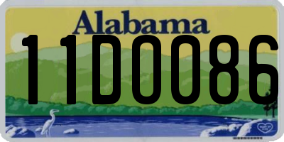 AL license plate 11DO086