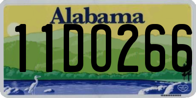 AL license plate 11DO266