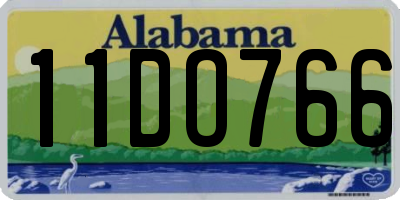 AL license plate 11DO766