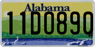 AL license plate 11DO890