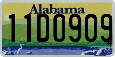 AL license plate 11DO909