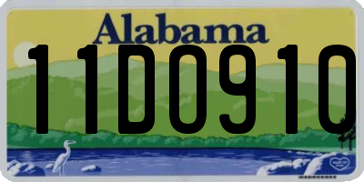 AL license plate 11DO910