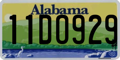 AL license plate 11DO929