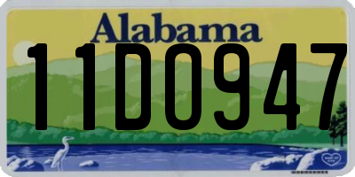 AL license plate 11DO947