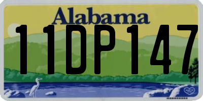 AL license plate 11DP147