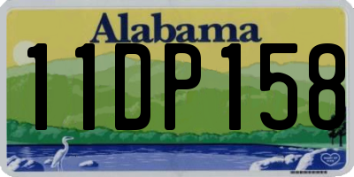 AL license plate 11DP158