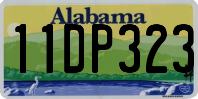 AL license plate 11DP323