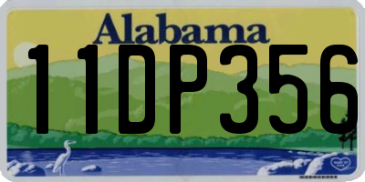 AL license plate 11DP356