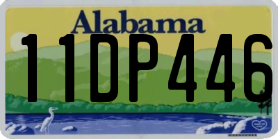AL license plate 11DP446