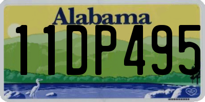 AL license plate 11DP495