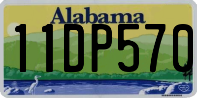 AL license plate 11DP570
