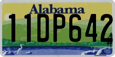AL license plate 11DP642
