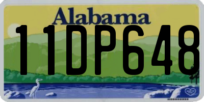 AL license plate 11DP648