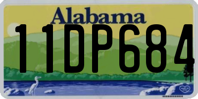 AL license plate 11DP684