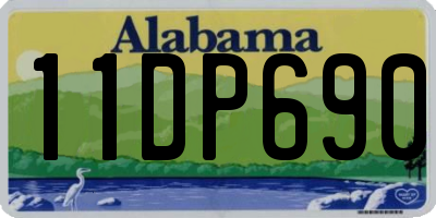 AL license plate 11DP690