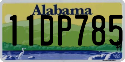 AL license plate 11DP785
