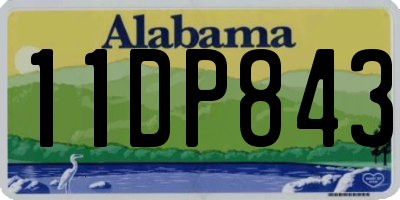 AL license plate 11DP843
