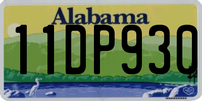 AL license plate 11DP930