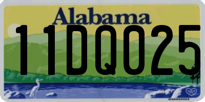 AL license plate 11DQ025