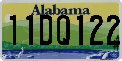 AL license plate 11DQ122