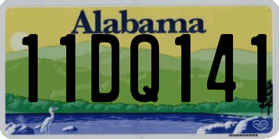 AL license plate 11DQ141