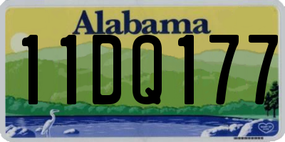 AL license plate 11DQ177