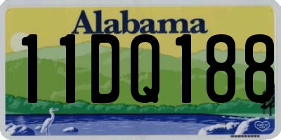 AL license plate 11DQ188