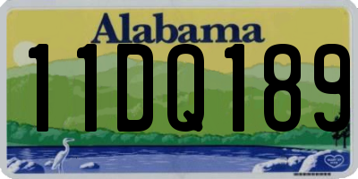 AL license plate 11DQ189