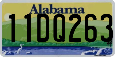 AL license plate 11DQ263