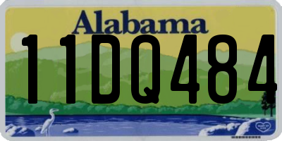 AL license plate 11DQ484