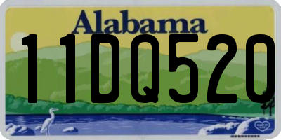 AL license plate 11DQ520