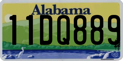 AL license plate 11DQ889