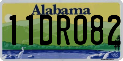 AL license plate 11DR082