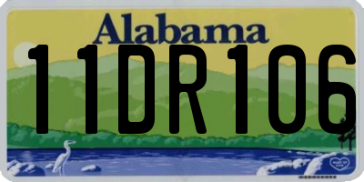 AL license plate 11DR106