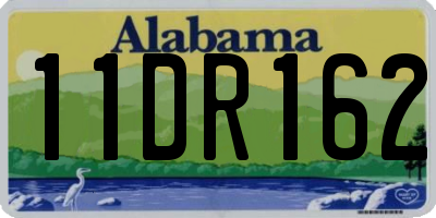 AL license plate 11DR162