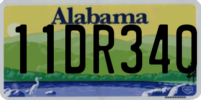 AL license plate 11DR340