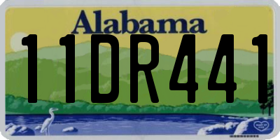 AL license plate 11DR441