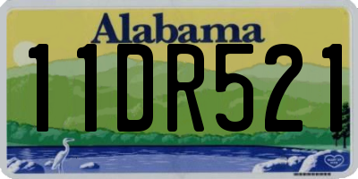 AL license plate 11DR521