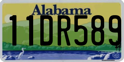 AL license plate 11DR589