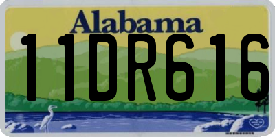 AL license plate 11DR616