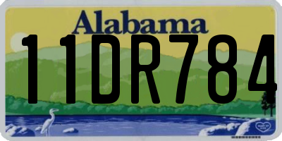 AL license plate 11DR784
