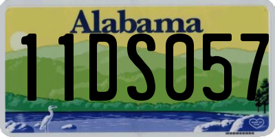 AL license plate 11DS057