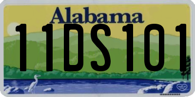 AL license plate 11DS101