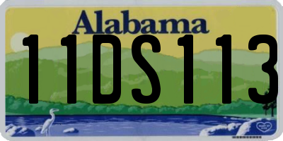 AL license plate 11DS113